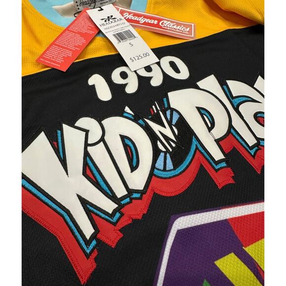 Kid N Play Men's Headgear Classics House Party Premium Embroidered Hockey Jersey - Picture 4 of 8